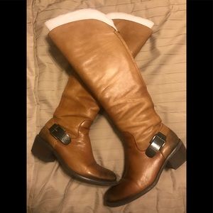 Vince Camuto western brown tall boots